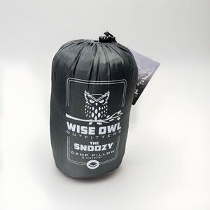 Wise Owl Outfitters Camping Pillow - Foam Travel Pillow Camping Sleeping Grey